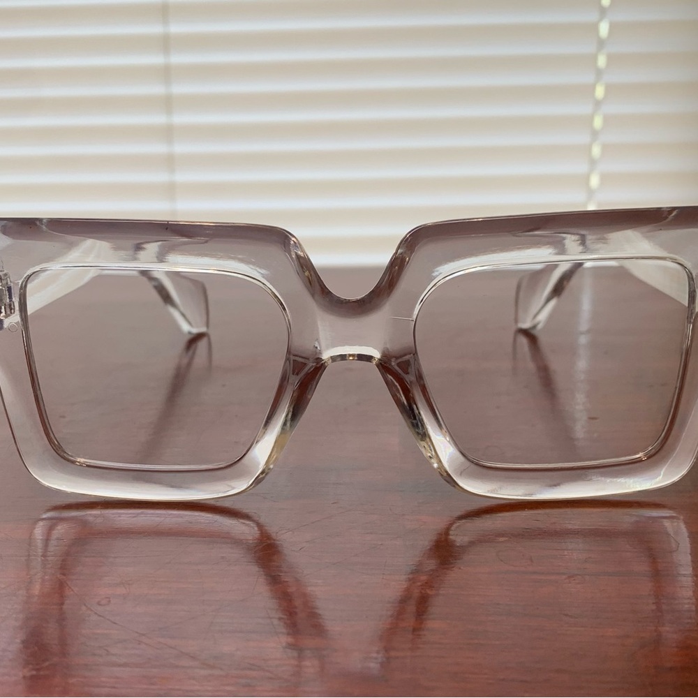 Unisex Clear Square Glasses